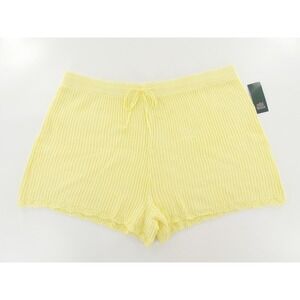 Wild Fable Knit Shorts Ribbed Cotton Women 2X Yellow